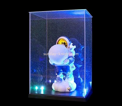 Acrylic display supplier custom plexiglass LED light display case for collectibles EDK-067