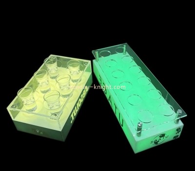Plexiglass manufacturer customized shotglass led acrylic stand LDK-004