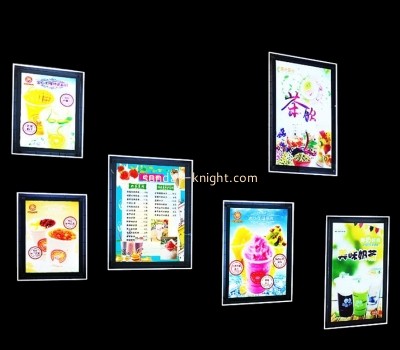 Acrylic manufacturer customized catering milk tea shop luminous menu LDK-010