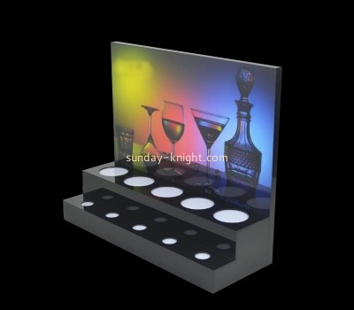 Custom acrylic liquor bottle display riser LDK-023