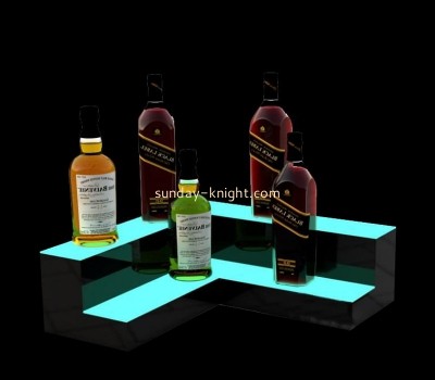 Custom acrylic LED wine display stand LDK-034