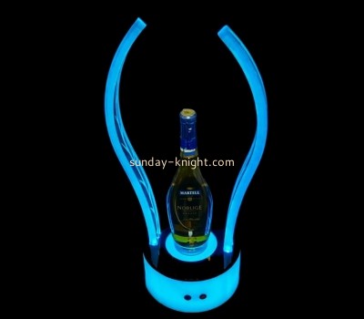 Custom plexiglass luminous liquor bottle display shelf LDK-037
