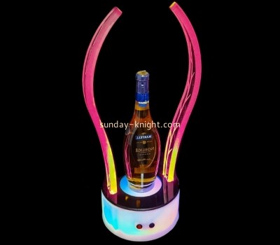 Custom plexiglass led bar ktv wine bottle display rack LDK-038