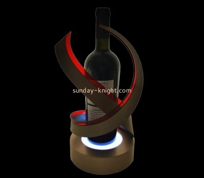 Custom acrylic LED wine bottle display stand LDK-057