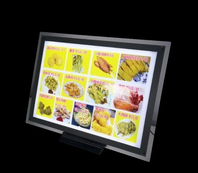 Custom LED crystal light box acrylic order display stand LDK-064