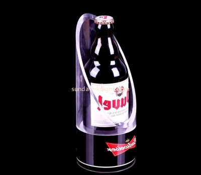 Custom acrylic luminous creative cylindrical LED beer wine display rack LDK-080