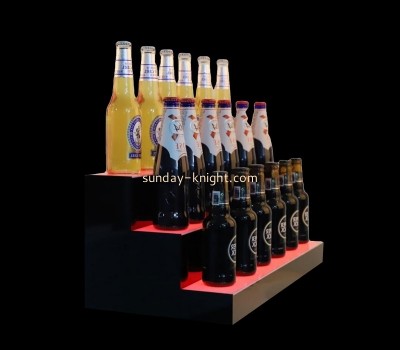 Plexiglass products manufacturer custom acrylic beer LED display rack LDK-104