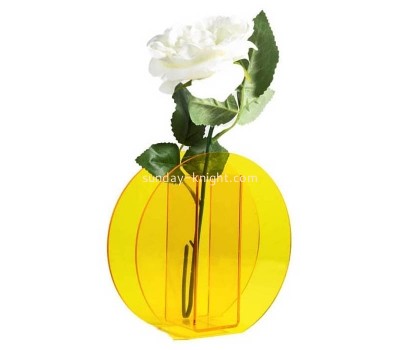 OEM custom plexiglass vase geometric art flower arrangement home decoration DBK-1384