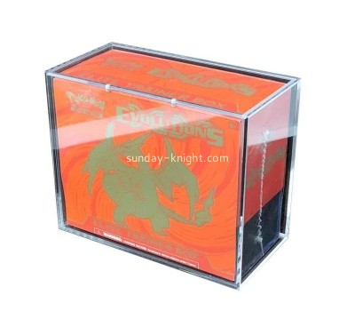 Customize plexiglass Pokemon ETB magnetic lid box acrylic elite trainer box lucite protector ETB box DBK-1366