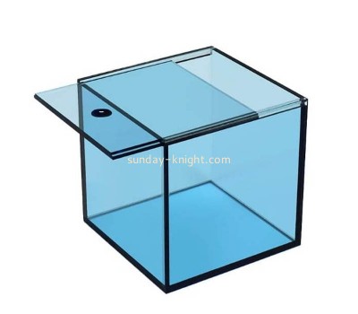 OEM customized acrylic sliding lid box plexiglass display case DBK-1393