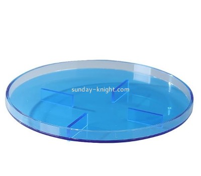 Custom acrylic organizer tray round plexiglass organizer tray STK-264
