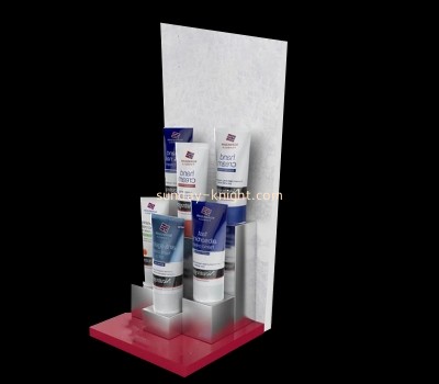 Perspex item supplier custom acrylic countertop skin care products display rack MDK-465