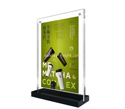 Acrylic display manufacturer custom plexiglass sign holder vertical double-dided display BHK-835