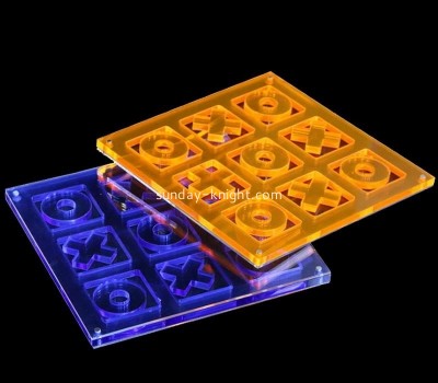 Lucite display supplier custom acrylic Tic-Tac-Toe board game set CAK-336