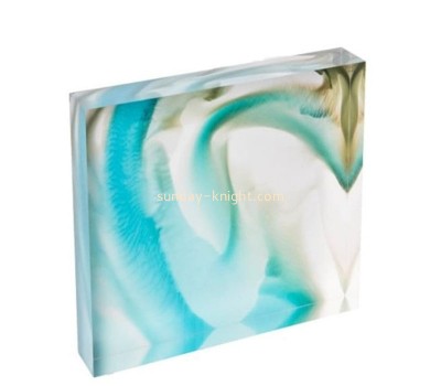 Plexiglass display supplier custom acrylic UV printing picture photo block ABK-220