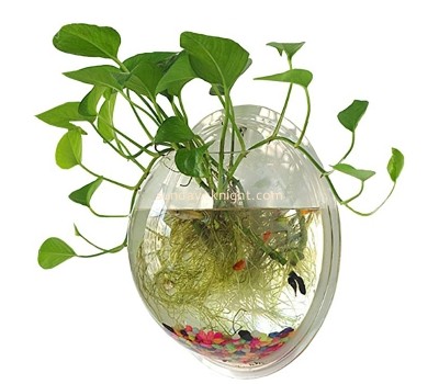 Plexiglass boxes supplier custom acrylic hanging fish tank plant pot FTK-035