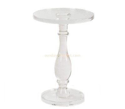 Chinese furniture manufacturers wholesale acrylic round dining table clear plastic console table AFK-066