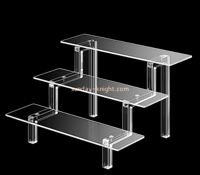 Lucite products manufacturer custom acrylic risers shelves for retail shoe display SSK-033
