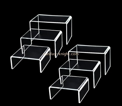 Lucite products supplier custom acrylic sandal display risers SSK-036