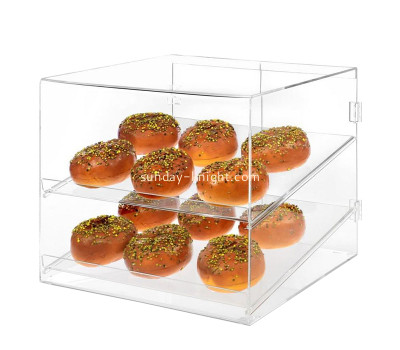 Acrylic display manufacturer custom plexiglass commercial countertop bakery display case FSK-201