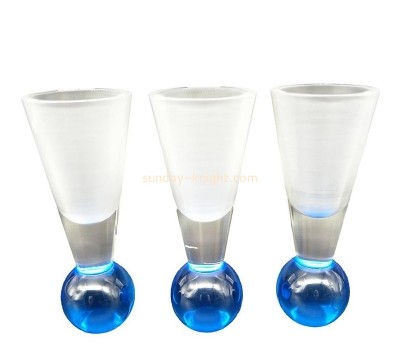 OEM supplier customized acrylic shot glass plexiglass shot glass WDK-218