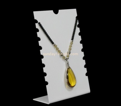 Plexiglass item manufacturer custom acrylic necklace display rack JDK-720