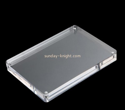Plexiglass display manufacturer custom acrylic magnetic picture frame block APK-053