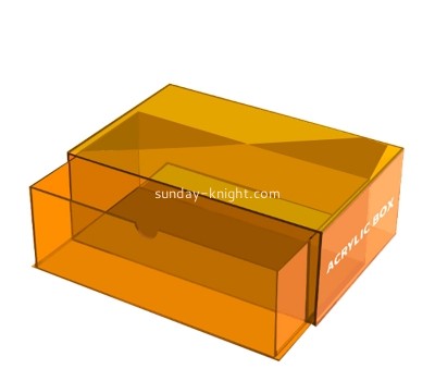 Acrylic boxes supplier custom perspex anti dust drawer organizer box AHK-054