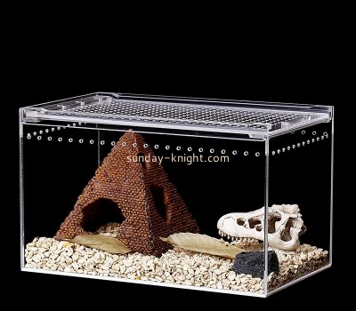Acrylic display manufacturer custom plexiglass reptile habitat terrarium cage PCK-129