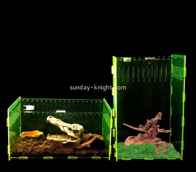 Acrylic display supplier custom plexiglass micro habitat terrariums suitable for insect, spiders, crickets PCK-130