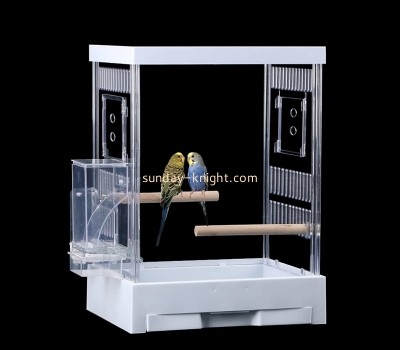 Plexiglass display supplier custom acrylic parrot canary bird house cage PCK-132