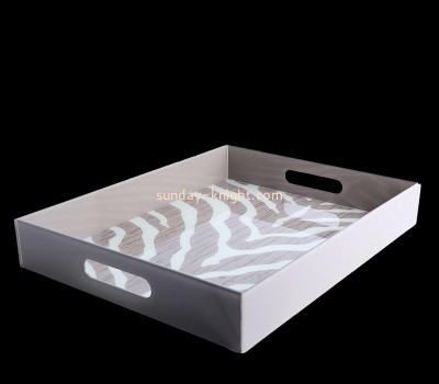 Acrylic plastic supplier customize acrylic food serving tray ODK-083