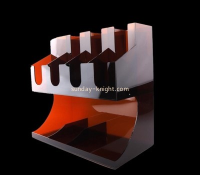 Acrylic products manufacturer custom plexiglass coffee condiment organizer commercial cup organizer ODK-067