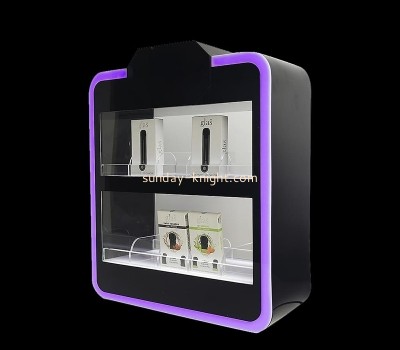 Acrylic manufacturer customized plexiglass lighted curio cabinet EDK-052