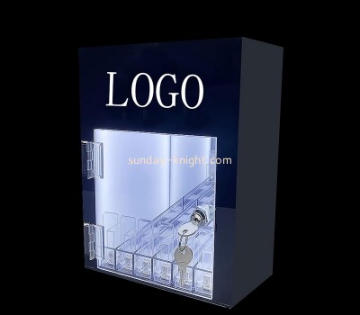Acrylic manufacturer custom lighted curio cabinet EDK-003