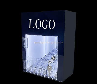 Acrylic manufacturer custom lighted curio cabinet EDK-003