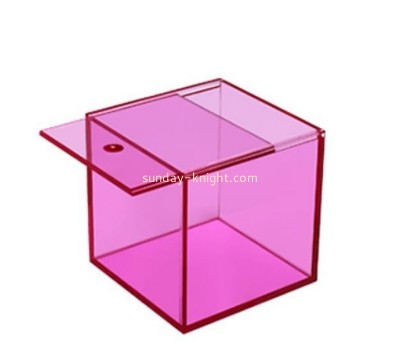Perspex products supplier custom acrylic sliding lid gift box DBK-1420