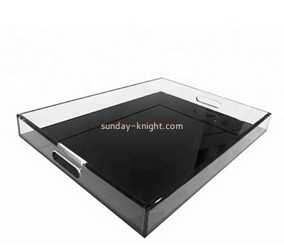 China perspex manufacturer custom plexiglass coffee serving tray STK-282
