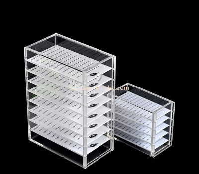 China acrylic manufacturer custom plexiglass fake lash display case MDK-480