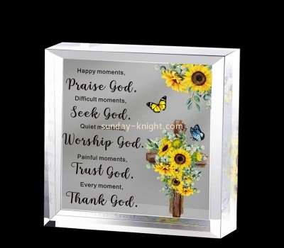 Lucite item manufacturer custom acrylic Christian bible verses decor gift CAK-344