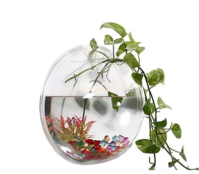 China plexiglass manufacturer custom acrylic wall decor bowl for plant fish ecosphere FTK-040