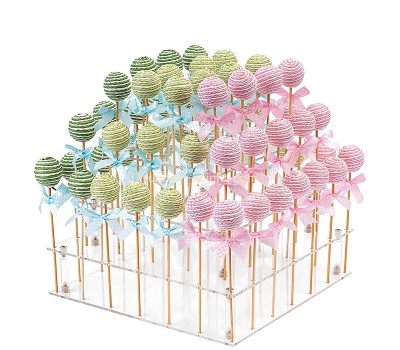 New hot selling acrylic cake pop stand acrylic lollipop stand lolly display stand lollipop holder organizer FSK-025