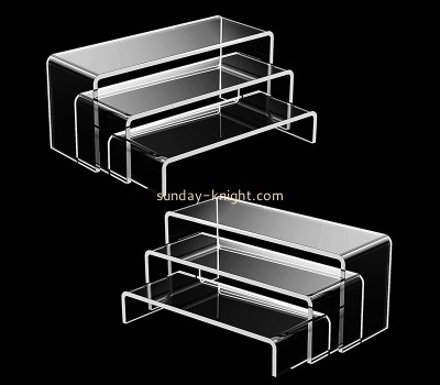 China perspex manufacturer custom acrylic sandal display stands shelves SSK-046