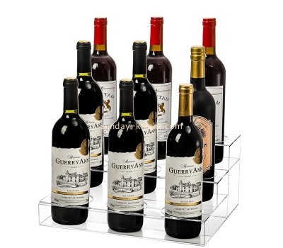 Lucite products supplier custom acrylic countertop tiered storage holder for wine WDK-230