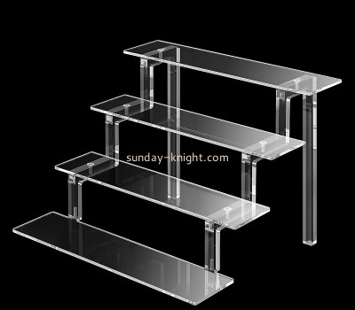Plexiglass item manufacturer custom acrylic 4 tiers risers display stands SDK-079