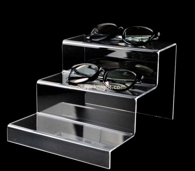 Perspex products supplier custom acrylic 3 tiers sunglasses display risers SDK-082