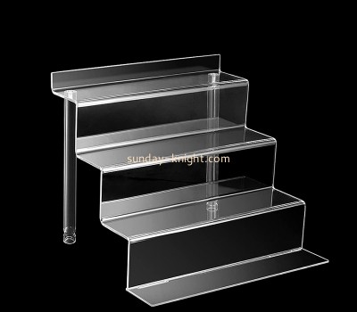 Perspex products manufacturer custom acrylic 4 tiers sunglasses display shelf risers SDK-081