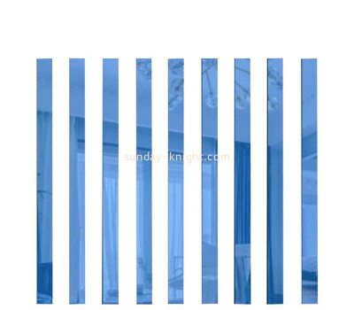 Acrylic item supplier custom plexiglass strips wall mirror stickers MAK-112