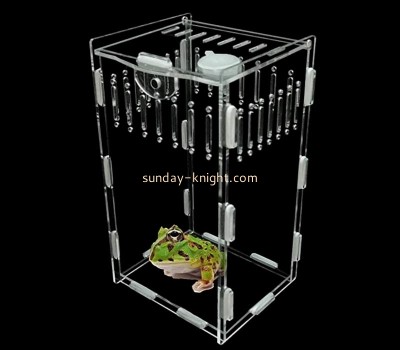 Acrylic display manufacturer custom plexiglass frogs reptile case PCK-137