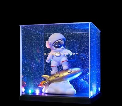 Custom acrylic dustproof LED showcase for pop figures toys EDK-081